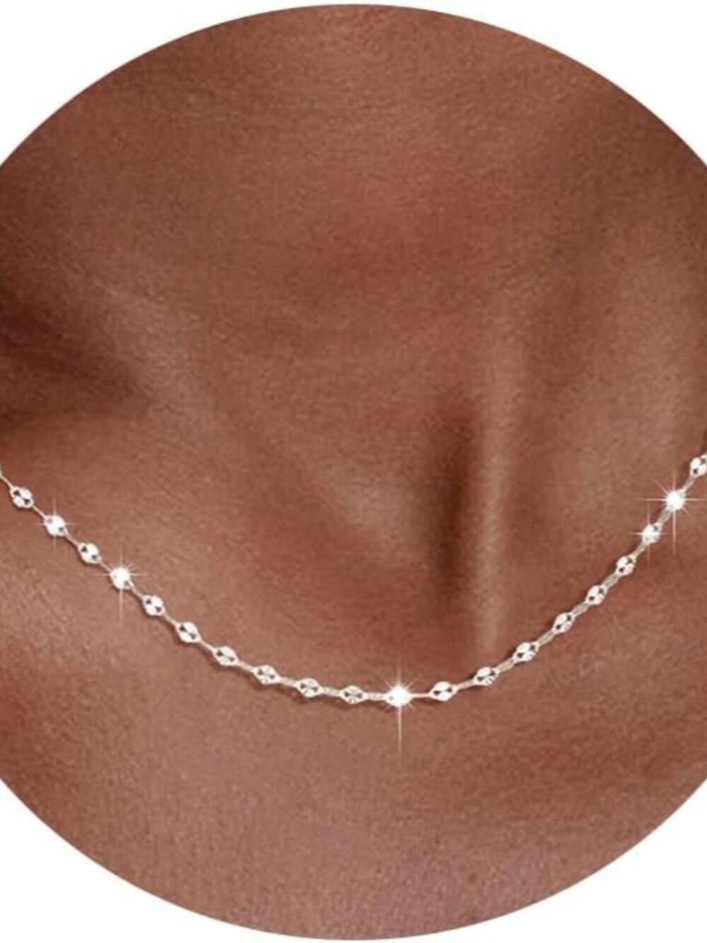 925 Sterling Silver Chain Necklace Link Chain Necklace for Women Simple Dainty 1
